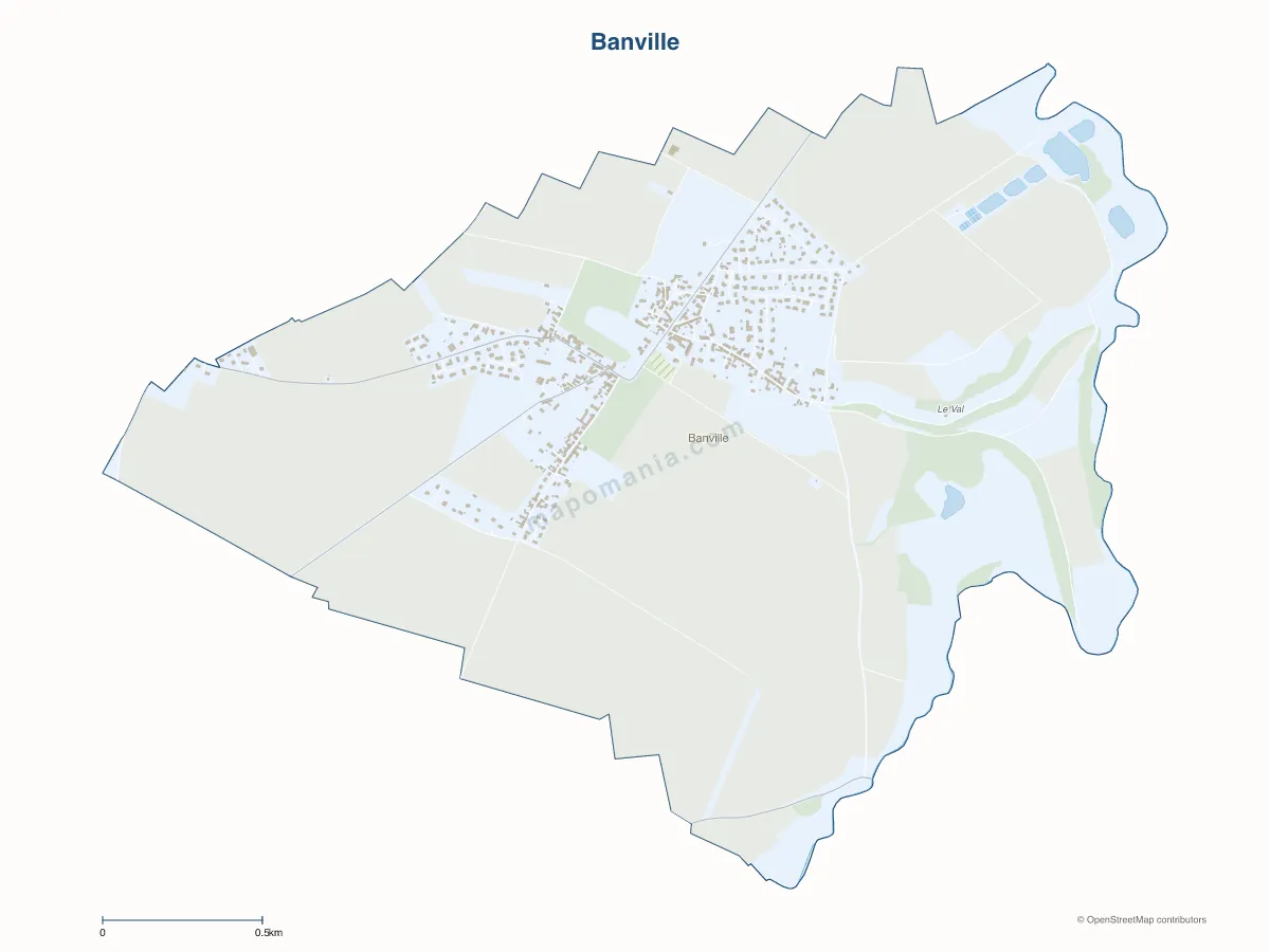 Carte de Banville à personnaliser