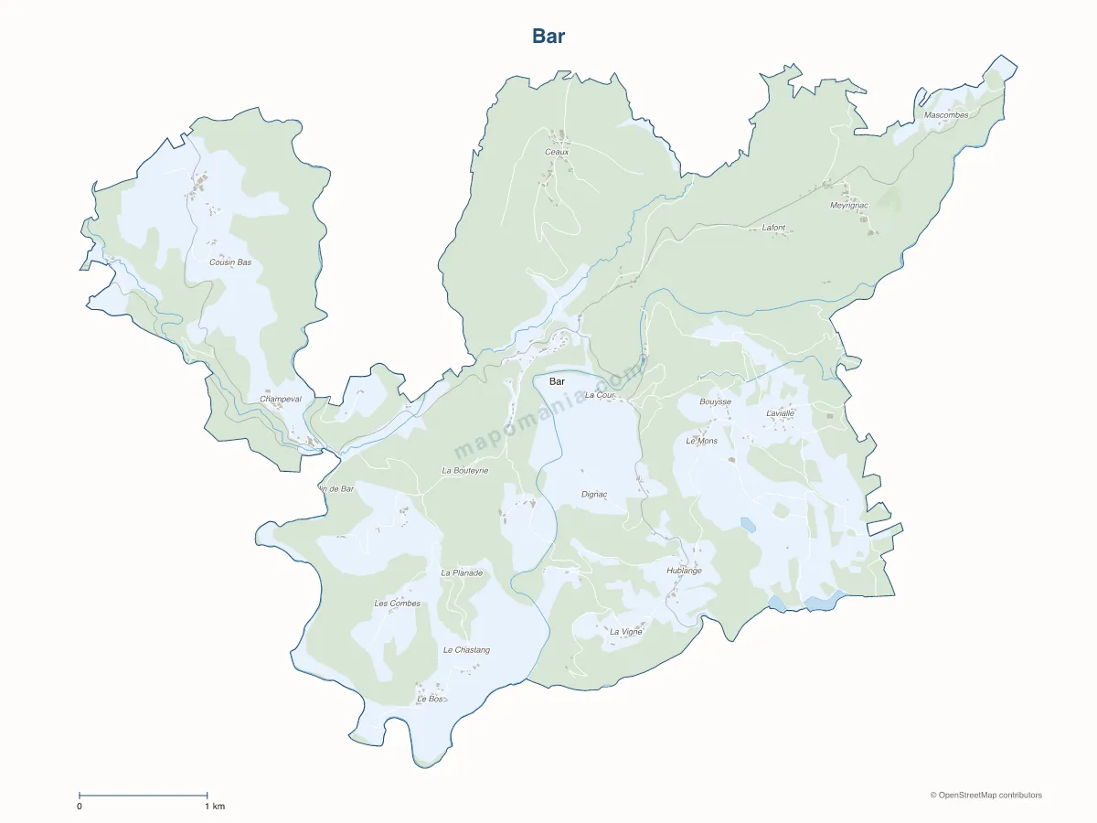 Carte de Bar à personnaliser