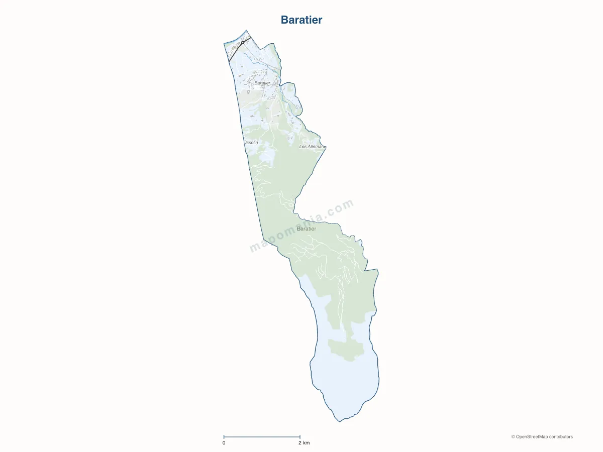 Carte de Baratier à personnaliser