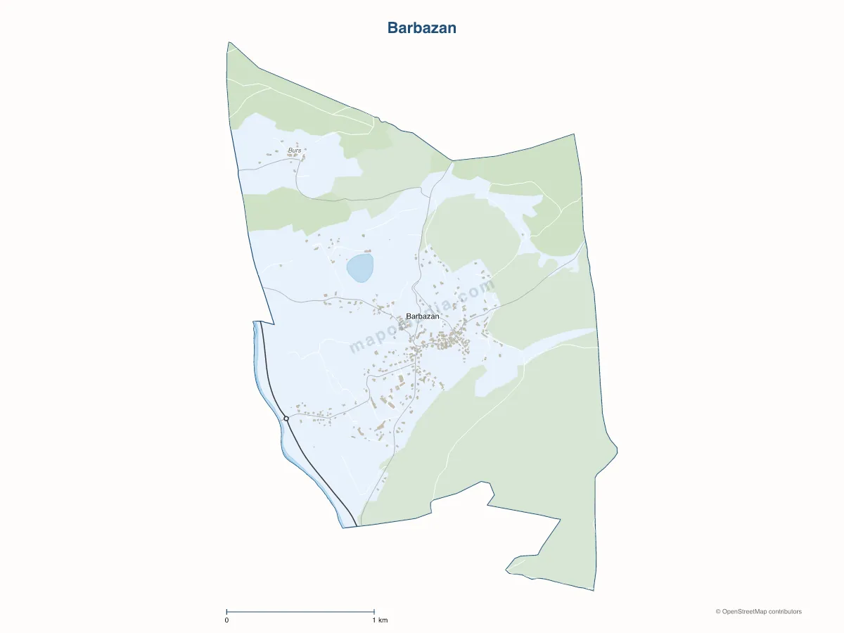 Carte de Barbazan à personnaliser
