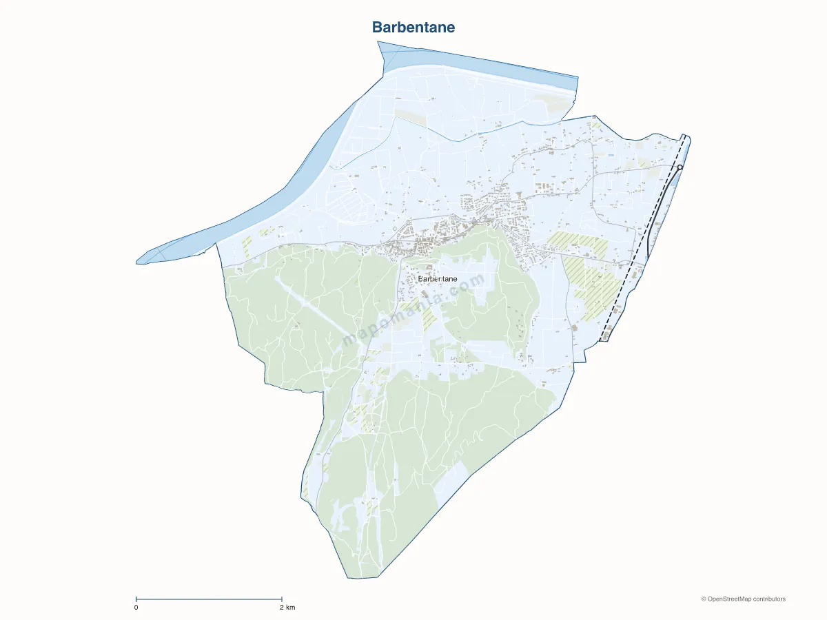 Carte de Barbentane à personnaliser