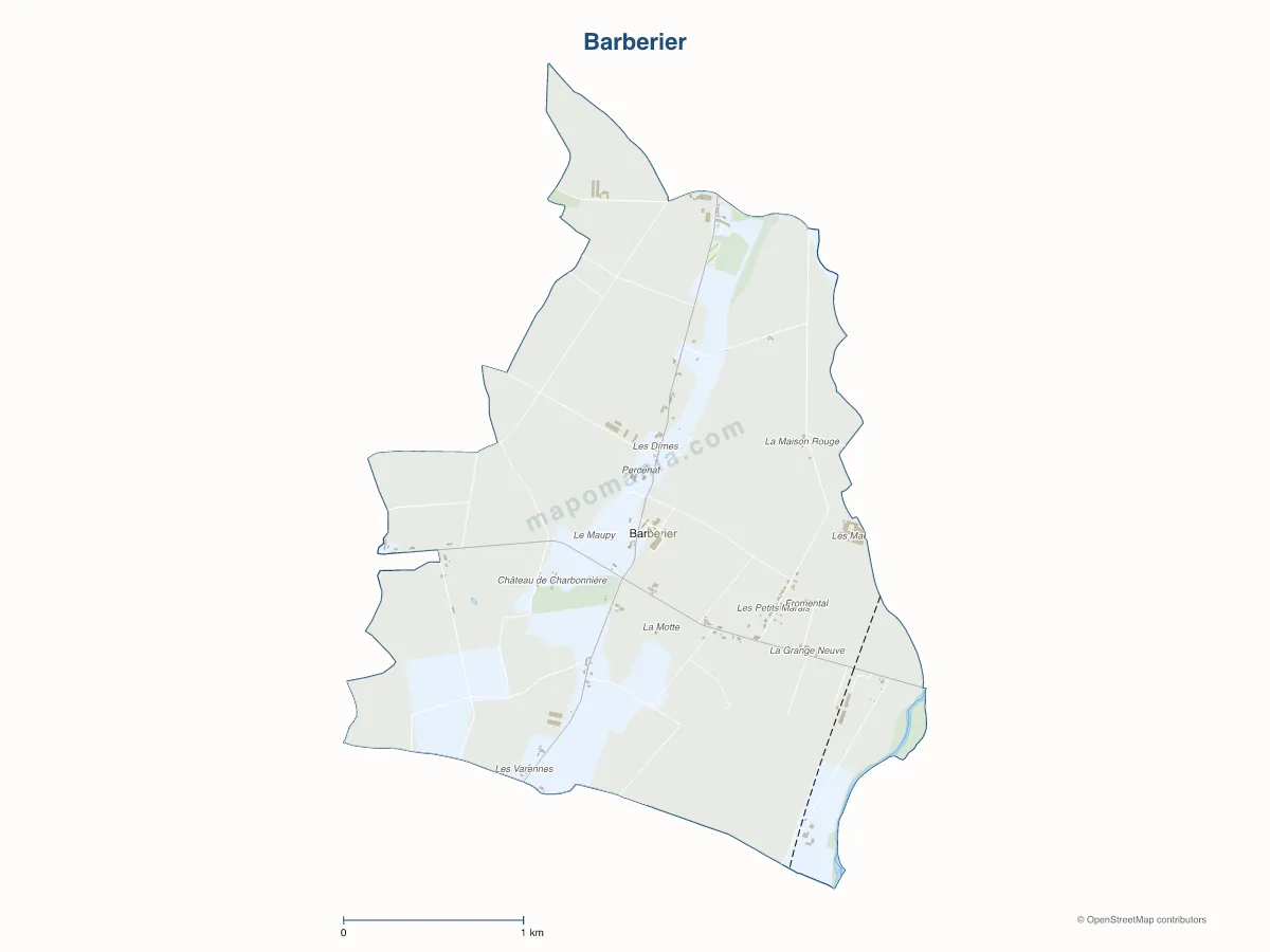 Carte de Barberier à personnaliser