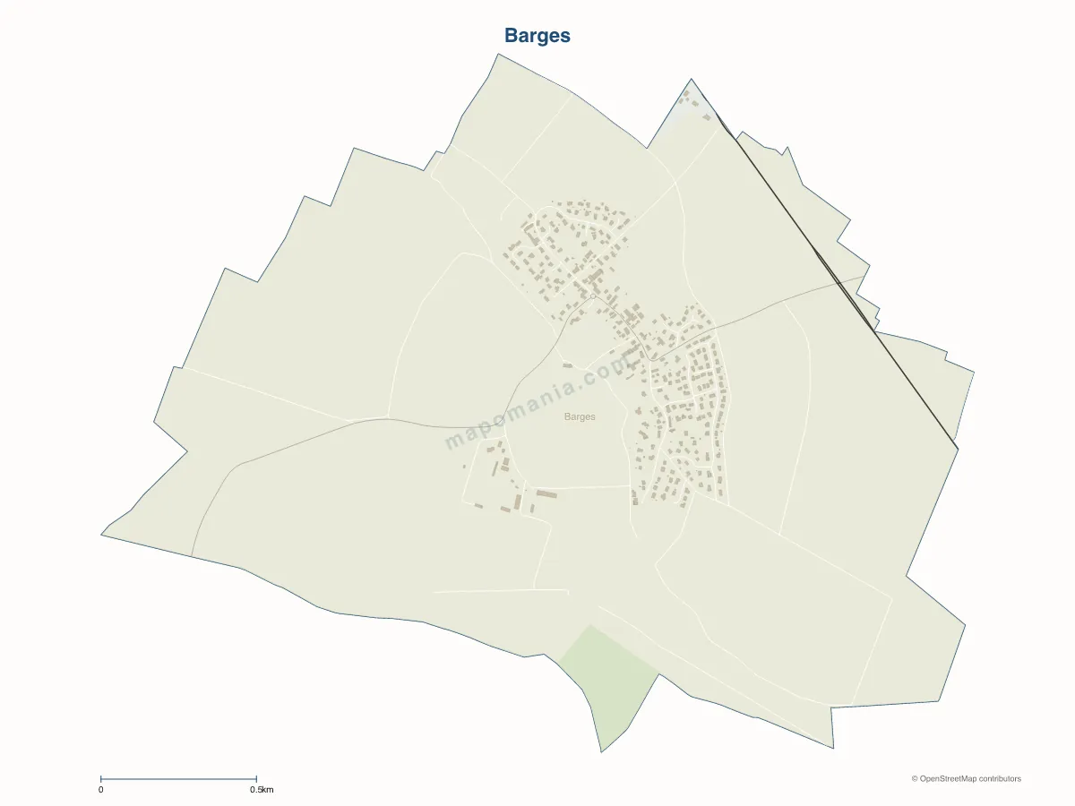 Carte de Barges à personnaliser