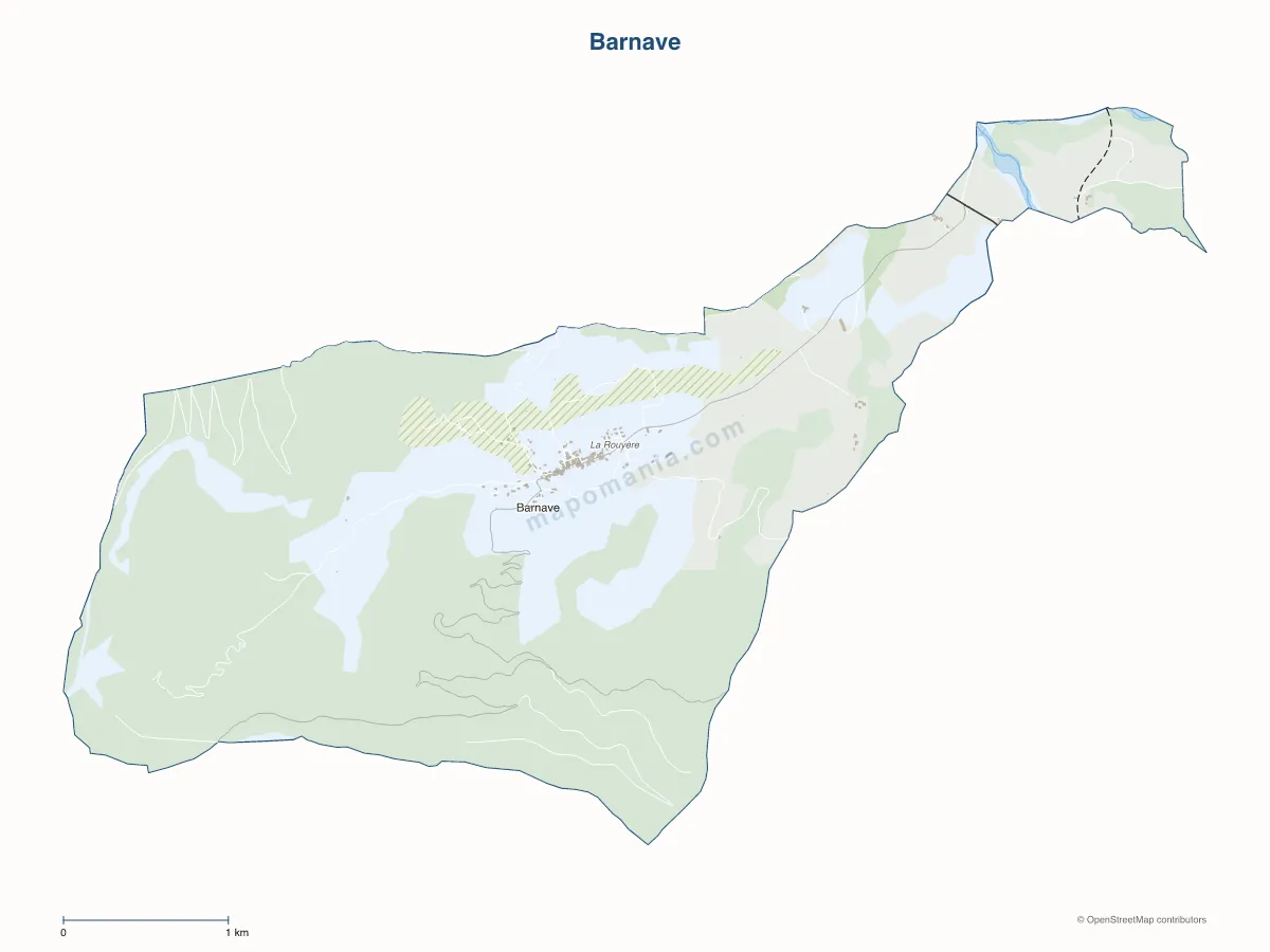 Carte de Barnave à personnaliser