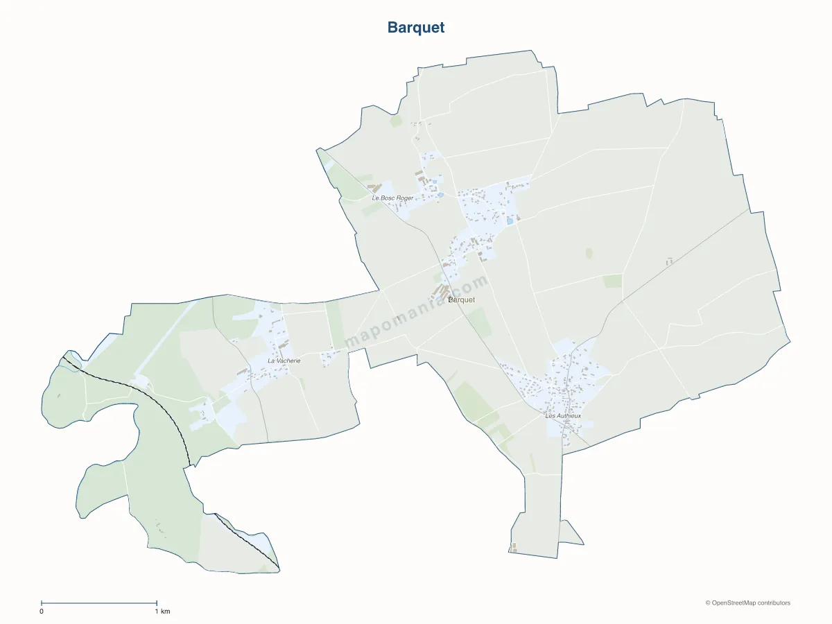 Carte de Barquet à personnaliser