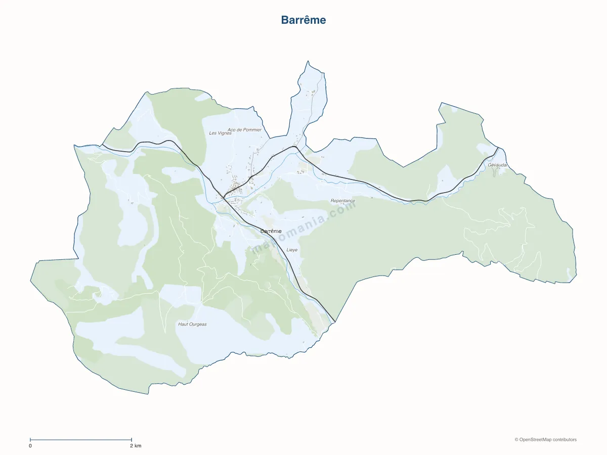 Carte de Barrême à personnaliser