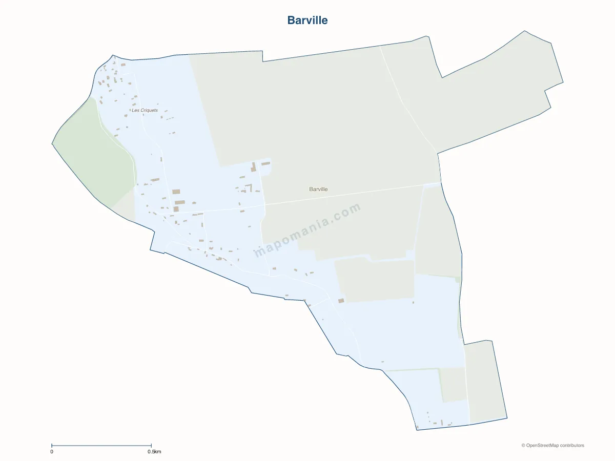 Carte de Barville à personnaliser