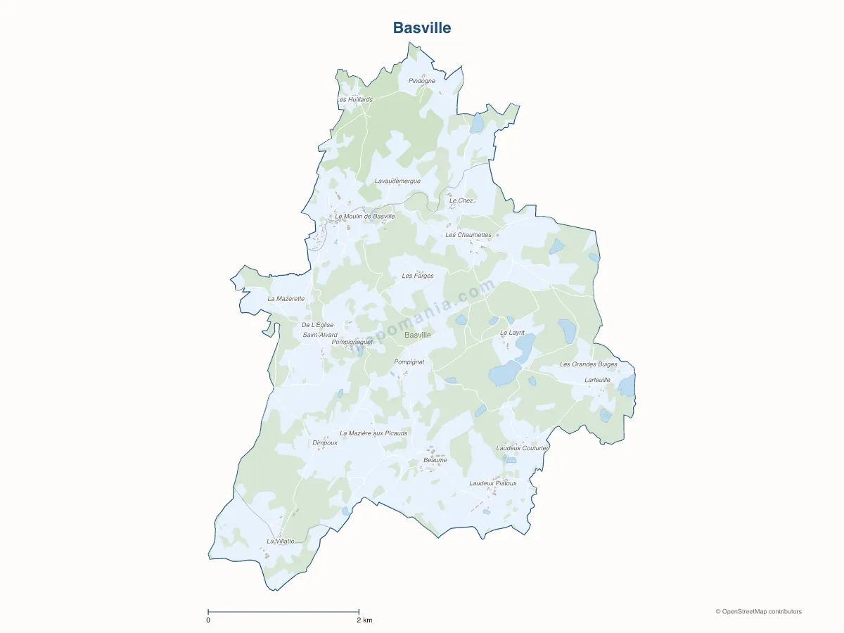 Carte de Basville à personnaliser