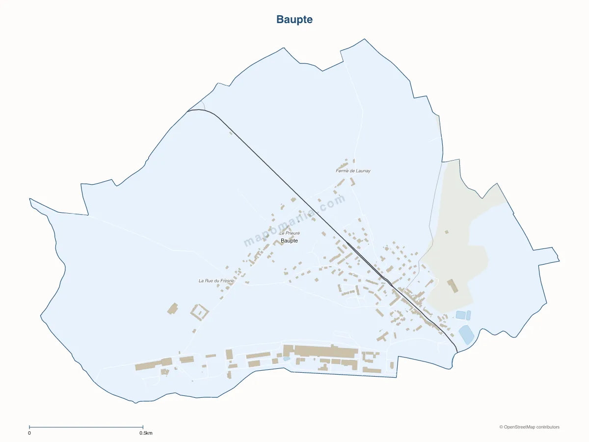 Carte de Baupte à personnaliser