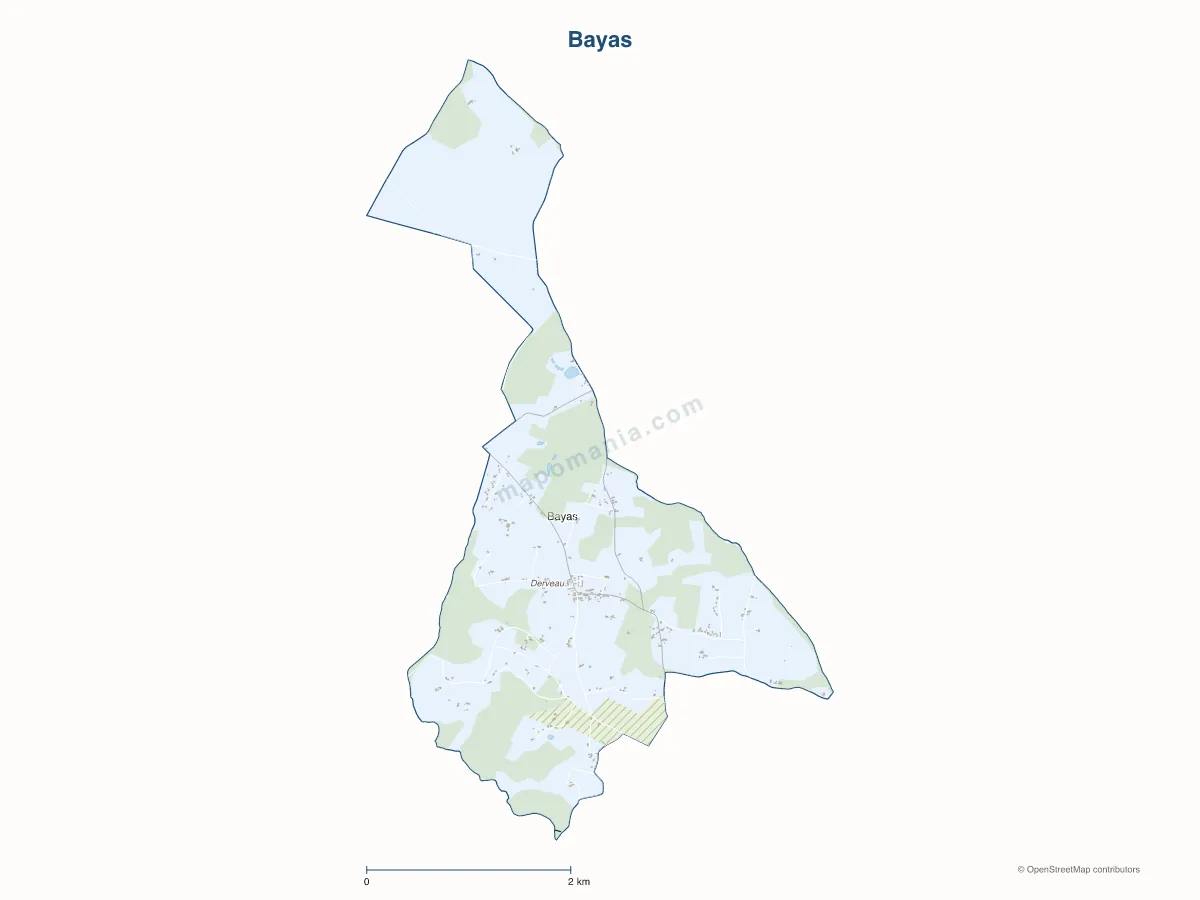 Carte de Bayas à personnaliser