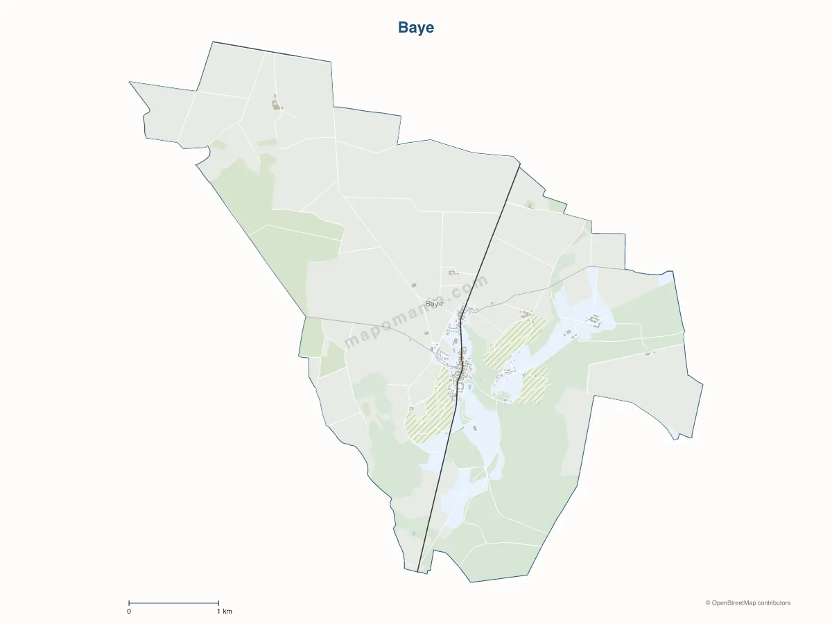 Carte de Baye à personnaliser