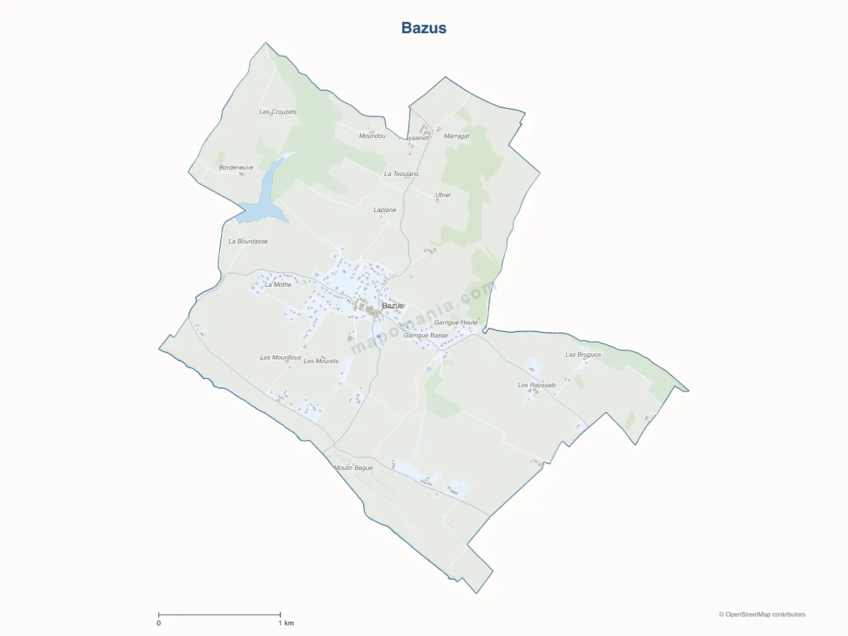 Carte de Bazus à personnaliser