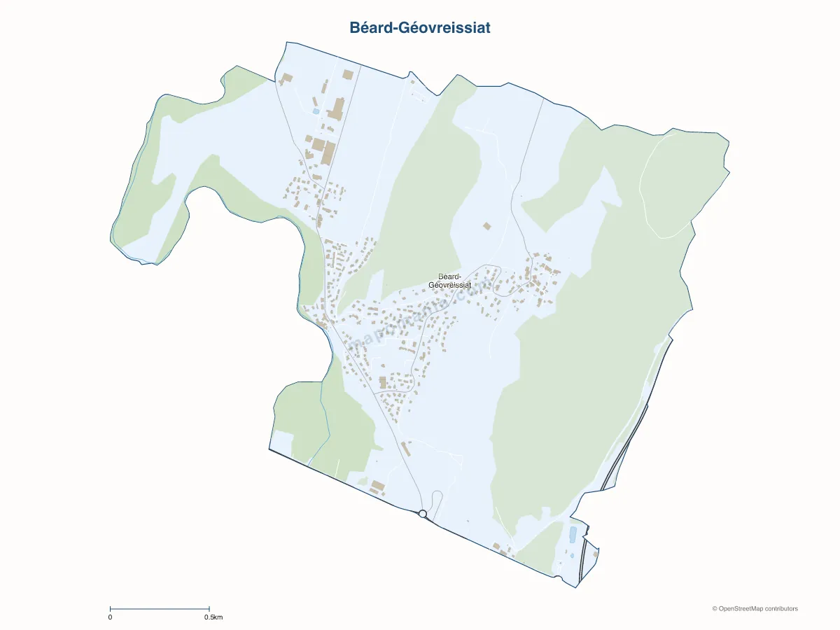 Carte de Béard-Géovreissiat à personnaliser
