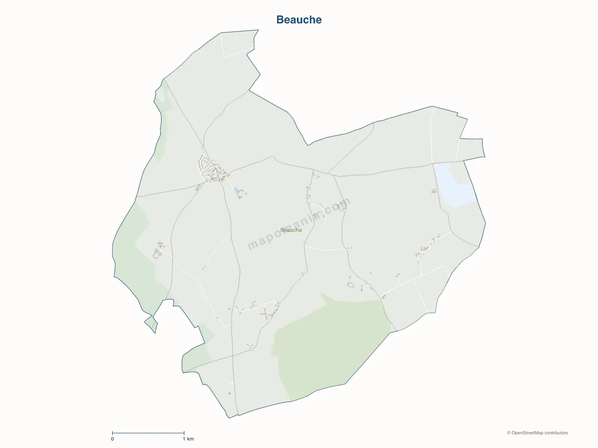 Carte de Beauche à personnaliser