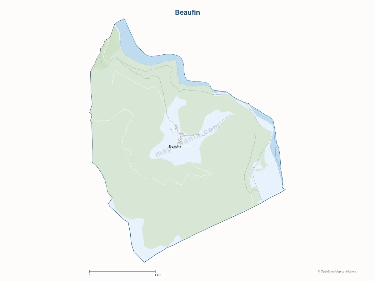 Carte de Beaufin à personnaliser
