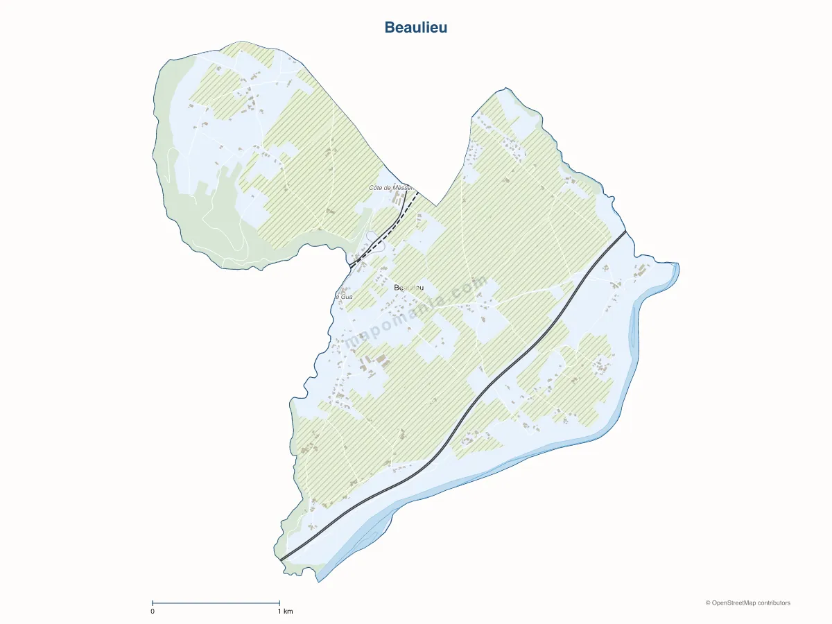 Carte de Beaulieu à personnaliser