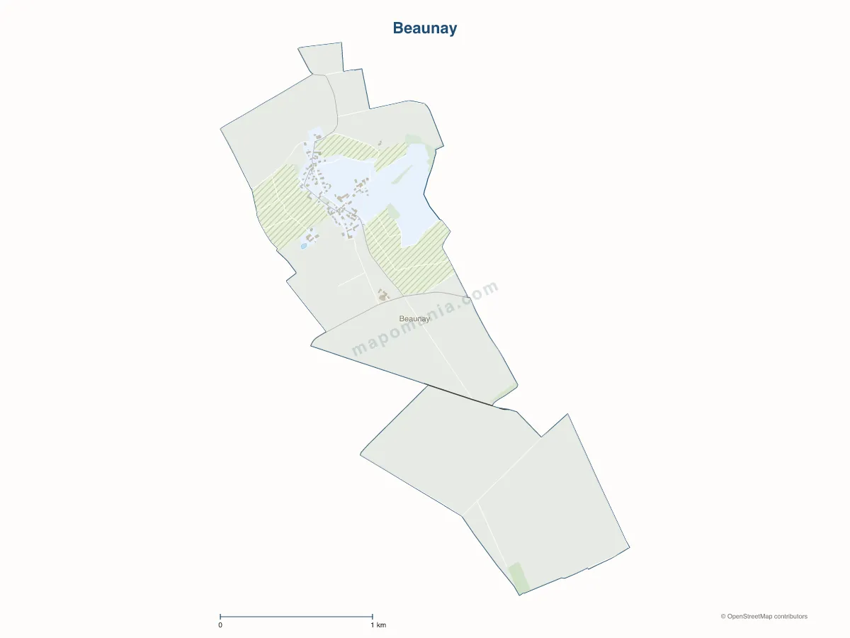 Carte de Beaunay à personnaliser