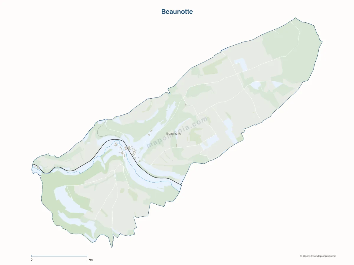 Carte de Beaunotte à personnaliser