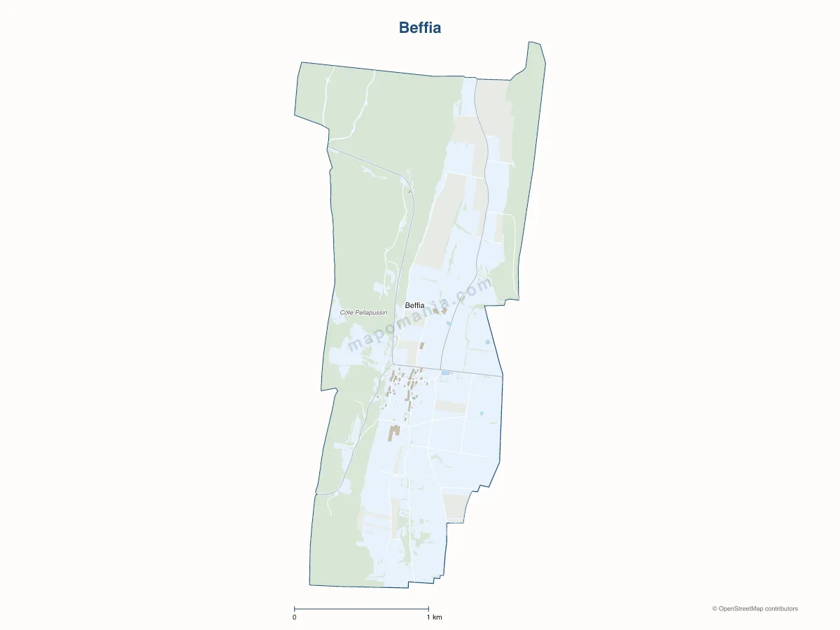 Carte de Beffia à personnaliser