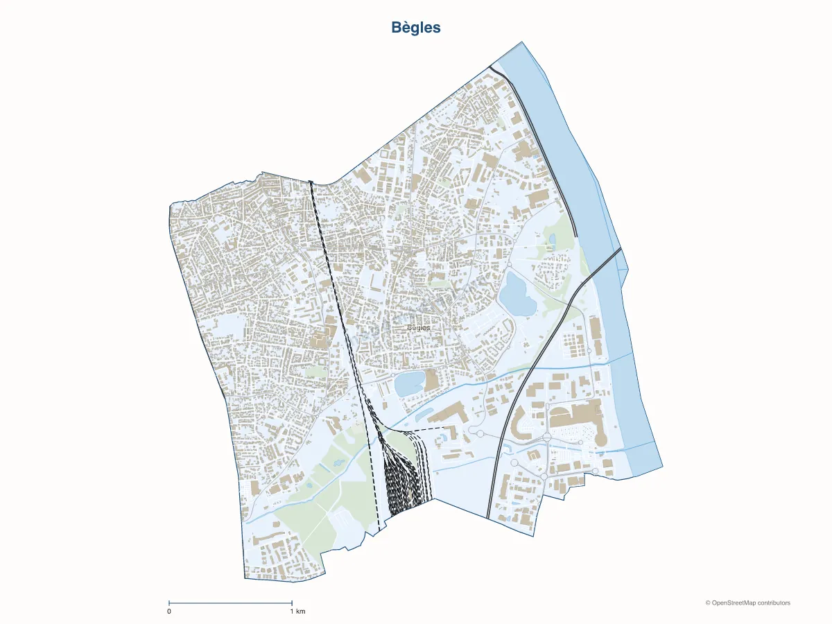 Carte de Bègles à personnaliser