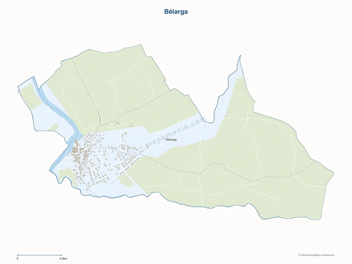 Carte de Bélarga à personnaliser