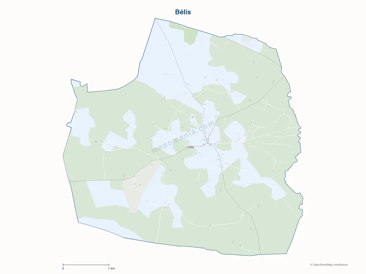 Carte de Bélis à personnaliser
