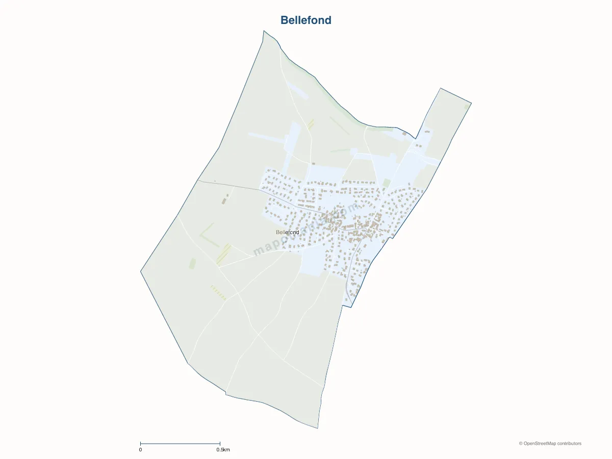 Carte de Bellefond à personnaliser
