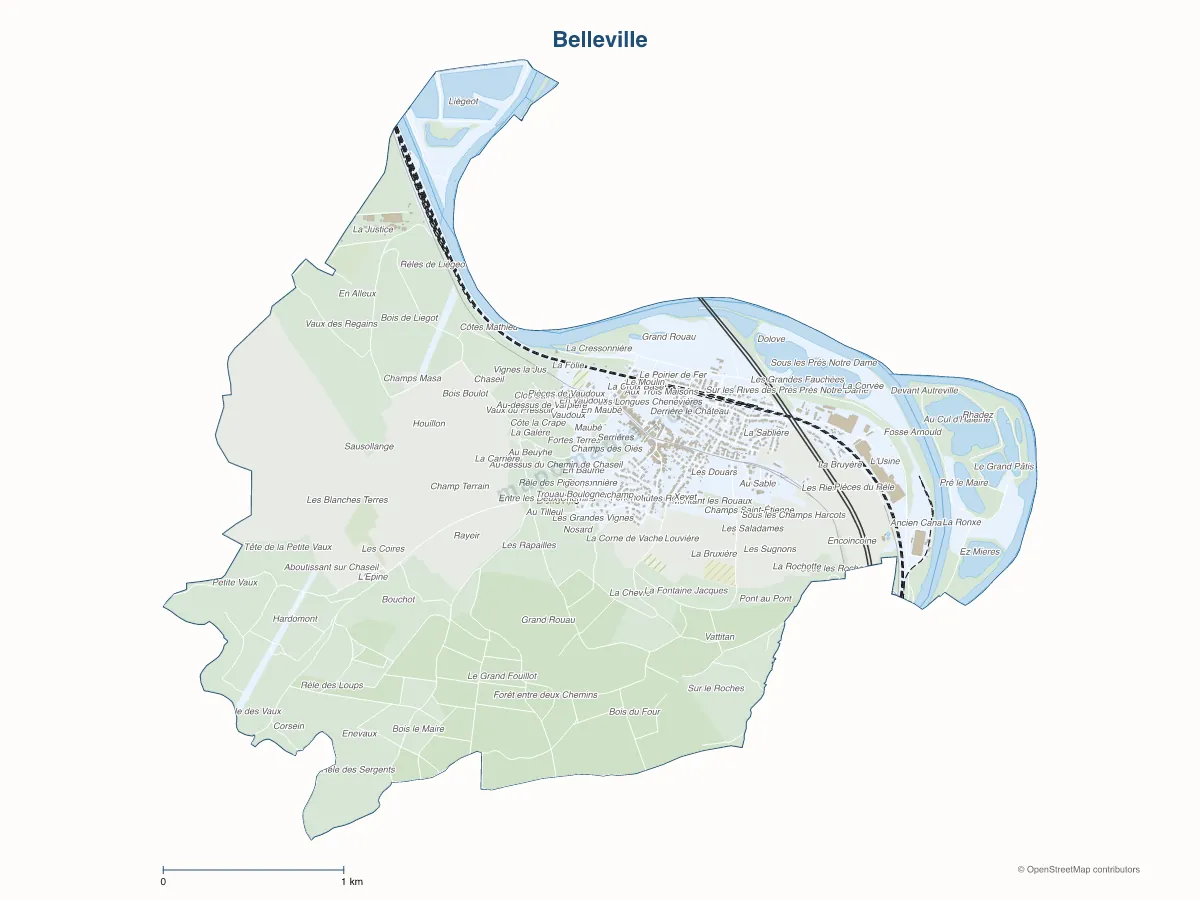 Carte de Belleville à personnaliser