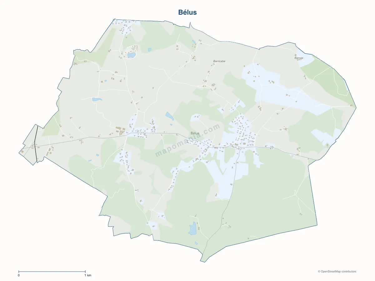 Carte de Bélus à personnaliser