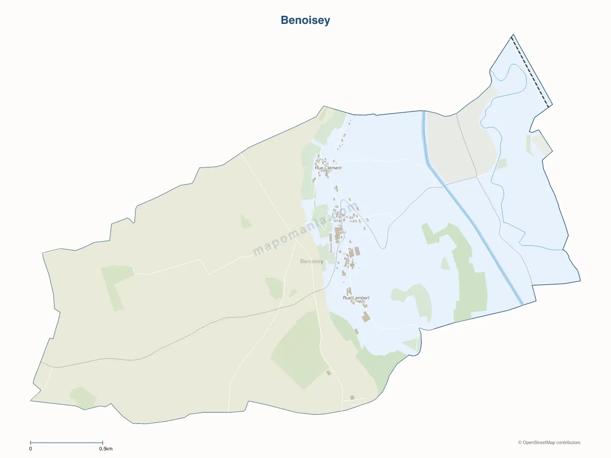Carte de Benoisey à personnaliser