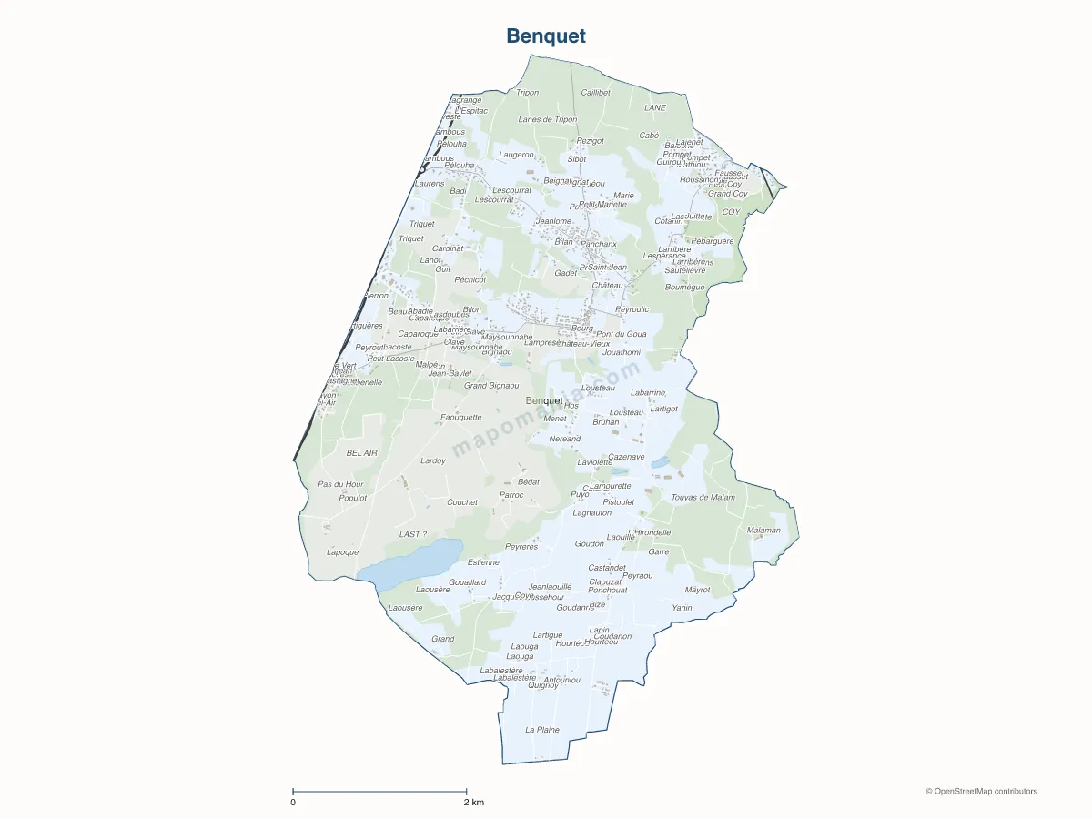 Carte de Benquet à personnaliser