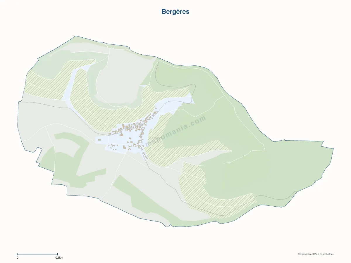 Carte de Bergères à personnaliser