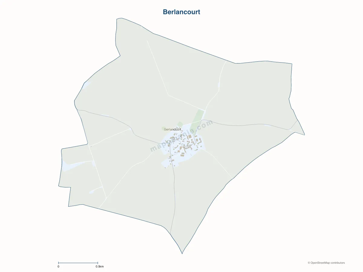 Carte de Berlancourt à personnaliser