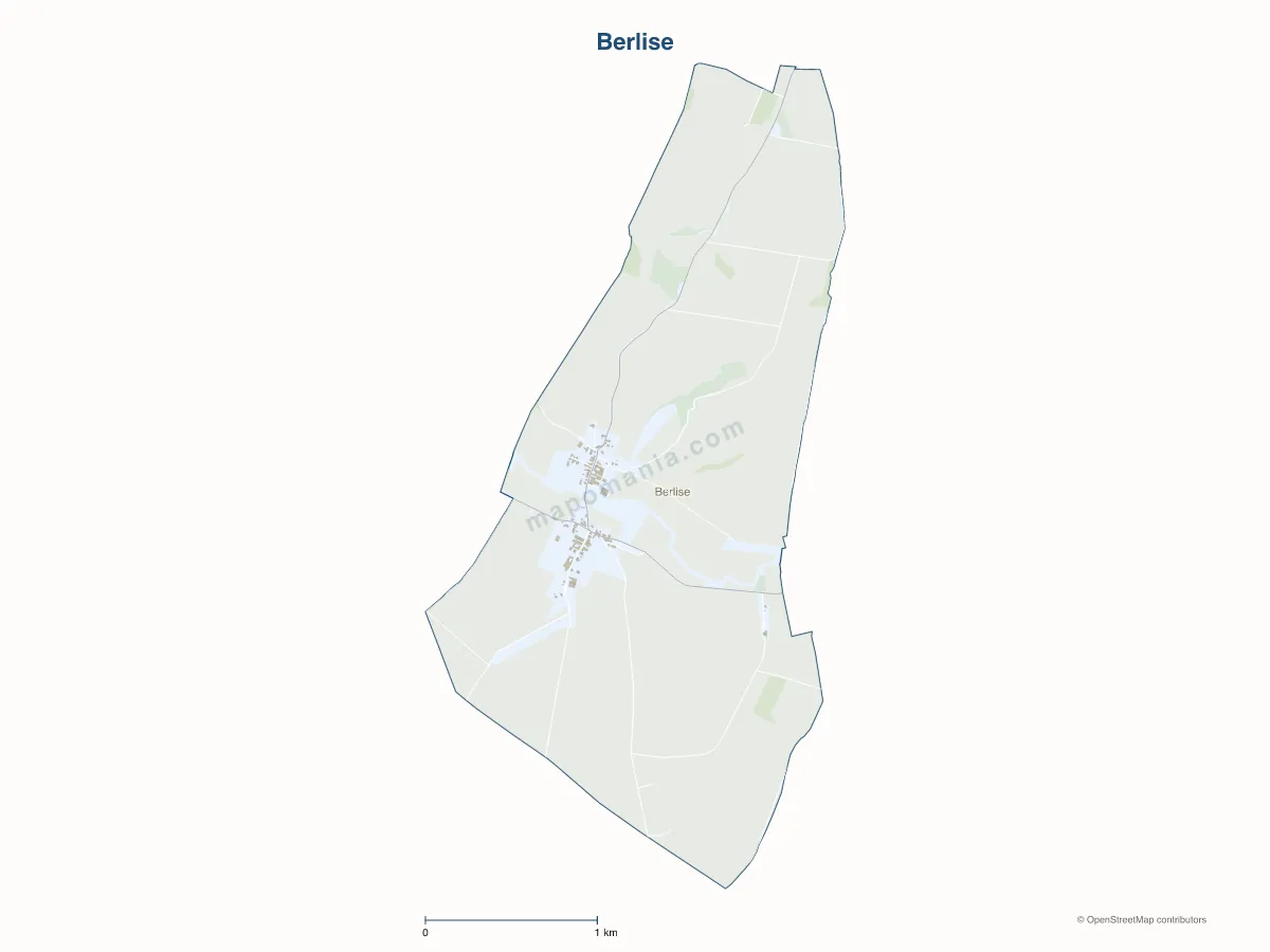 Carte de Berlise à personnaliser