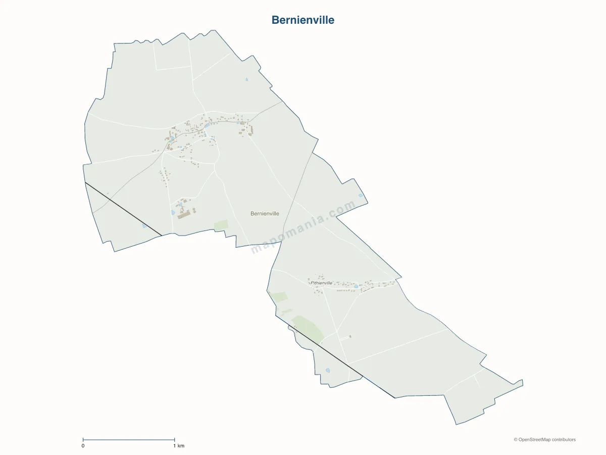 Carte de Bernienville à personnaliser
