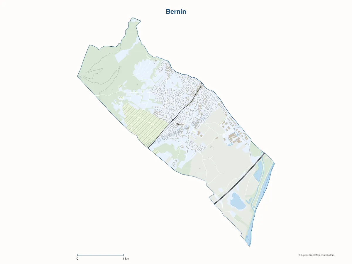 Carte de Bernin à personnaliser