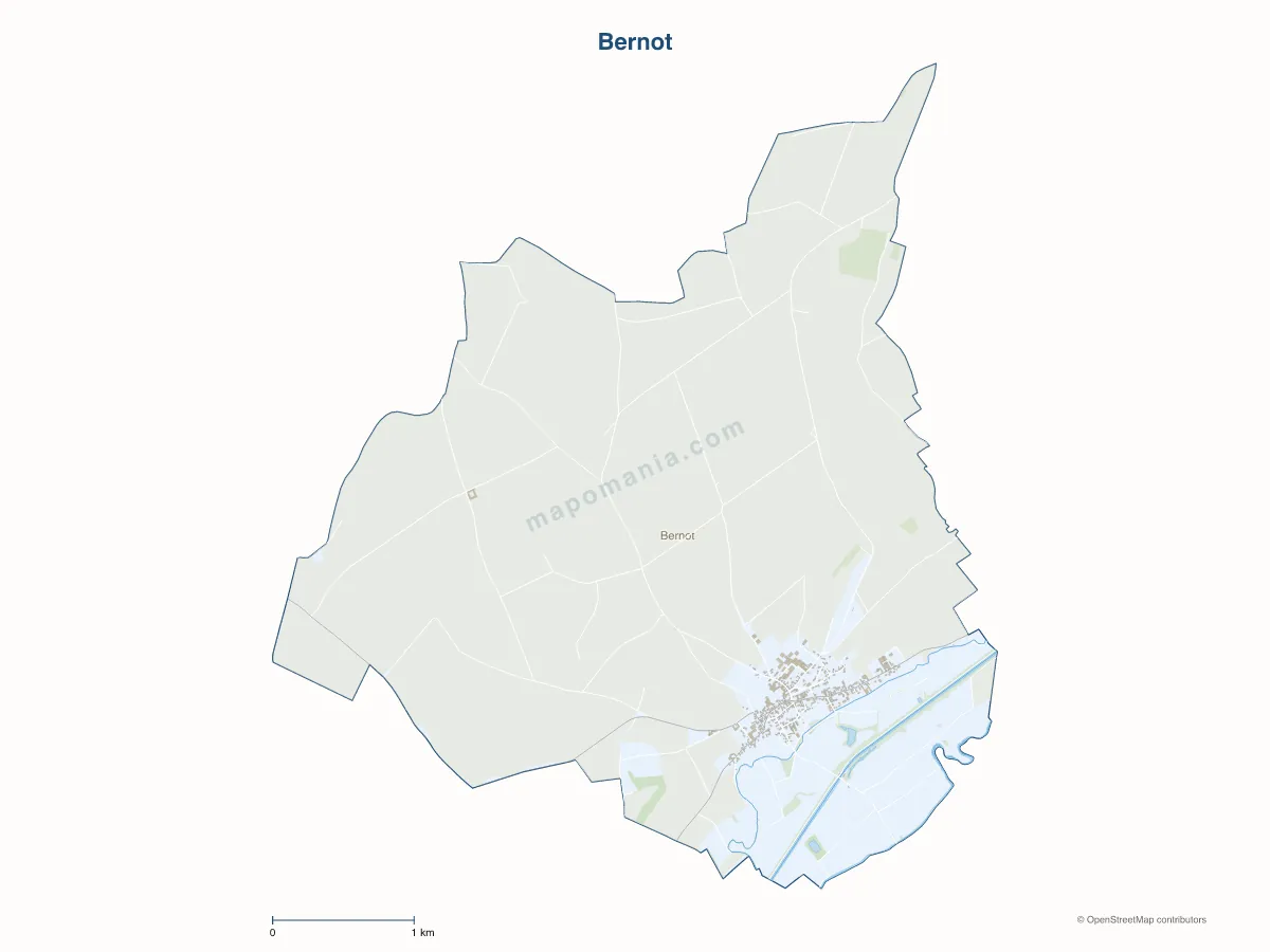 Carte de Bernot à personnaliser