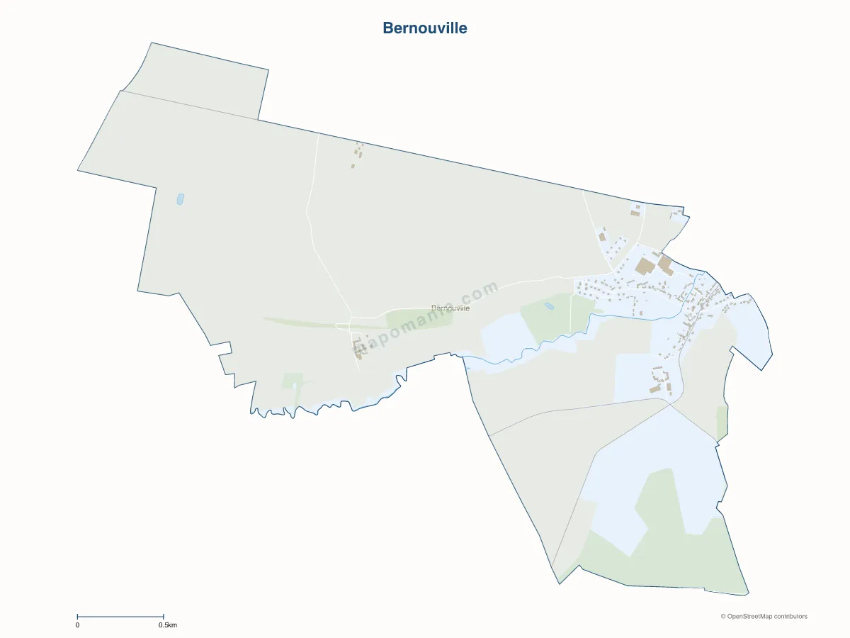 Carte de Bernouville à personnaliser