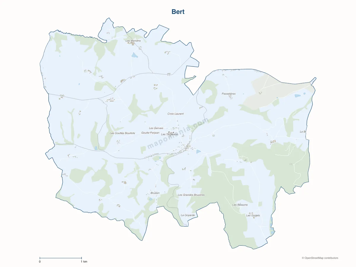 Carte de Bert à personnaliser