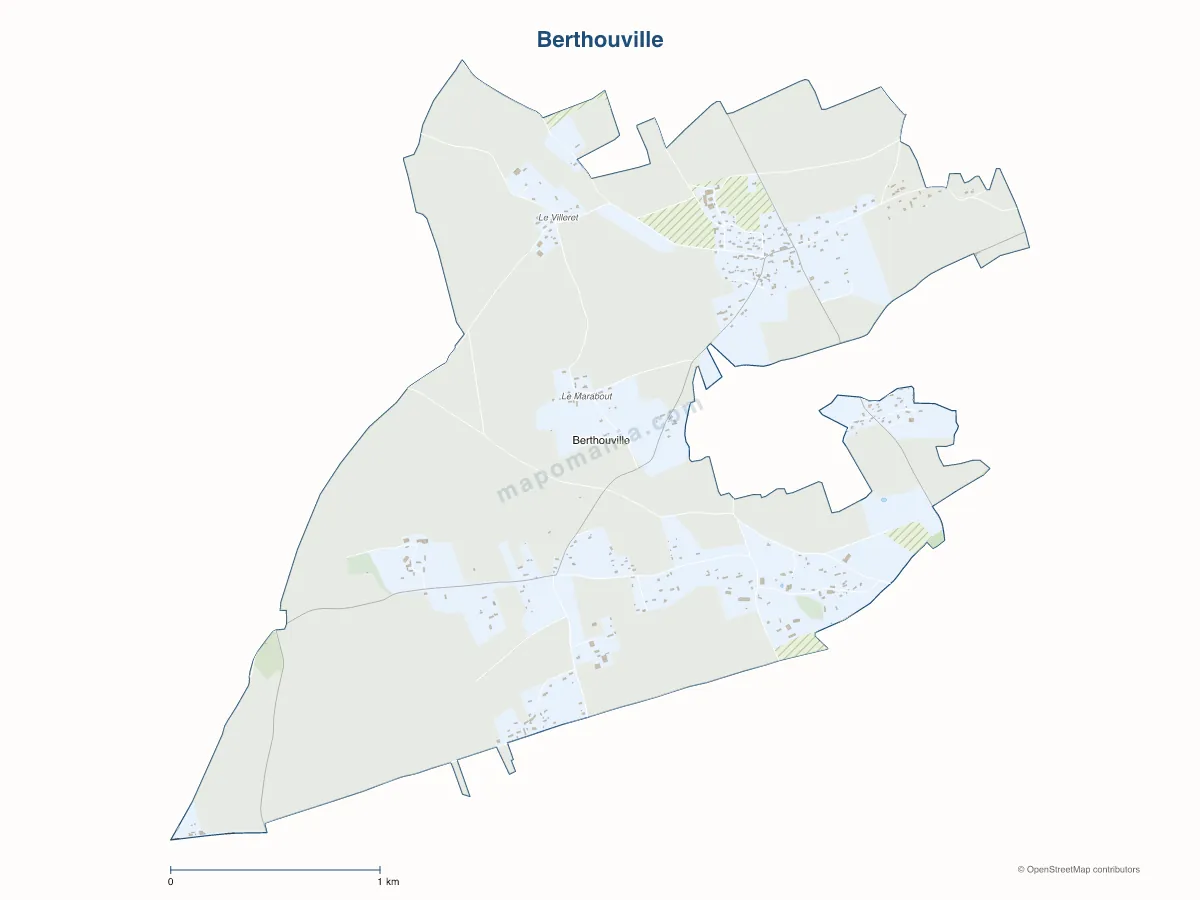 Carte de Berthouville à personnaliser