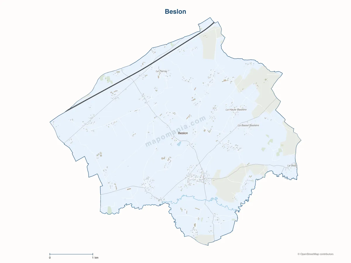 Carte de Beslon à personnaliser