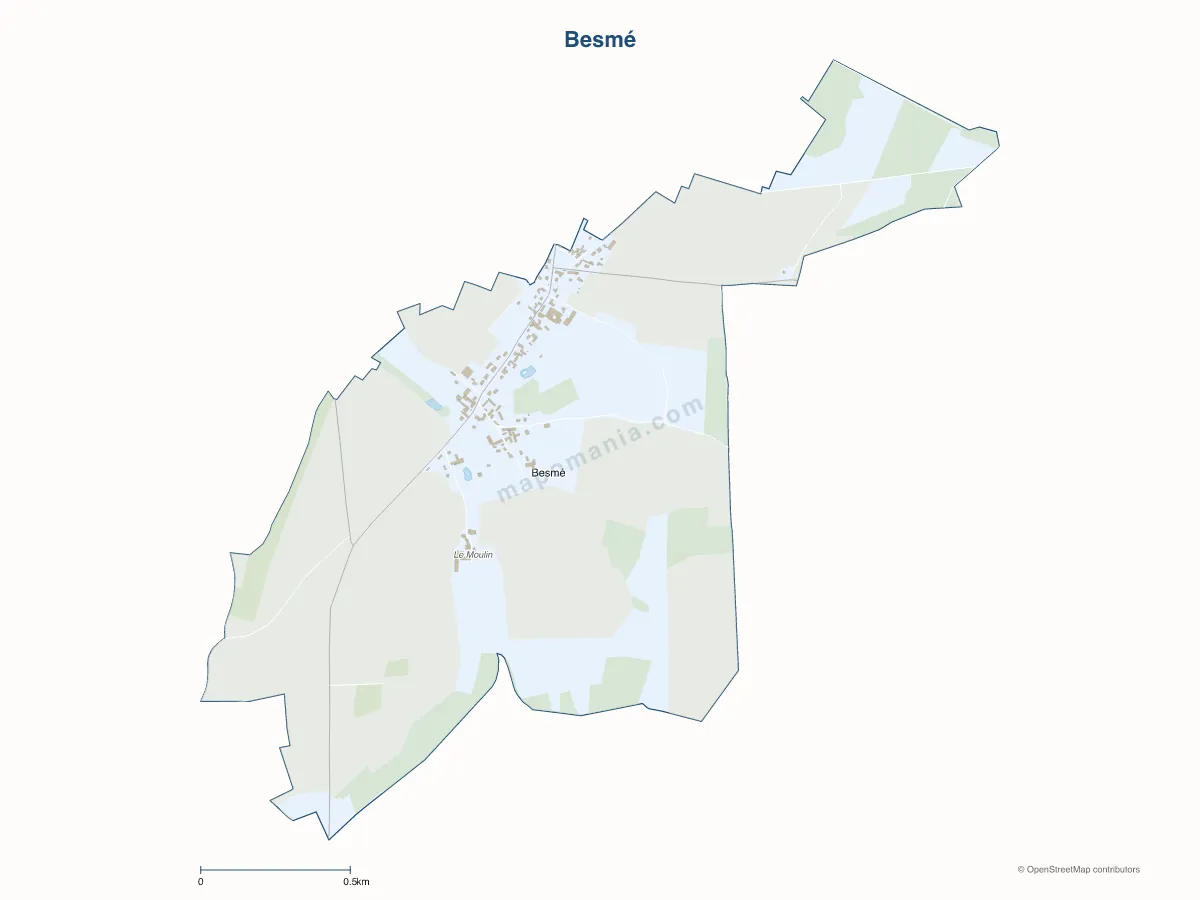 Carte de Besmé à personnaliser