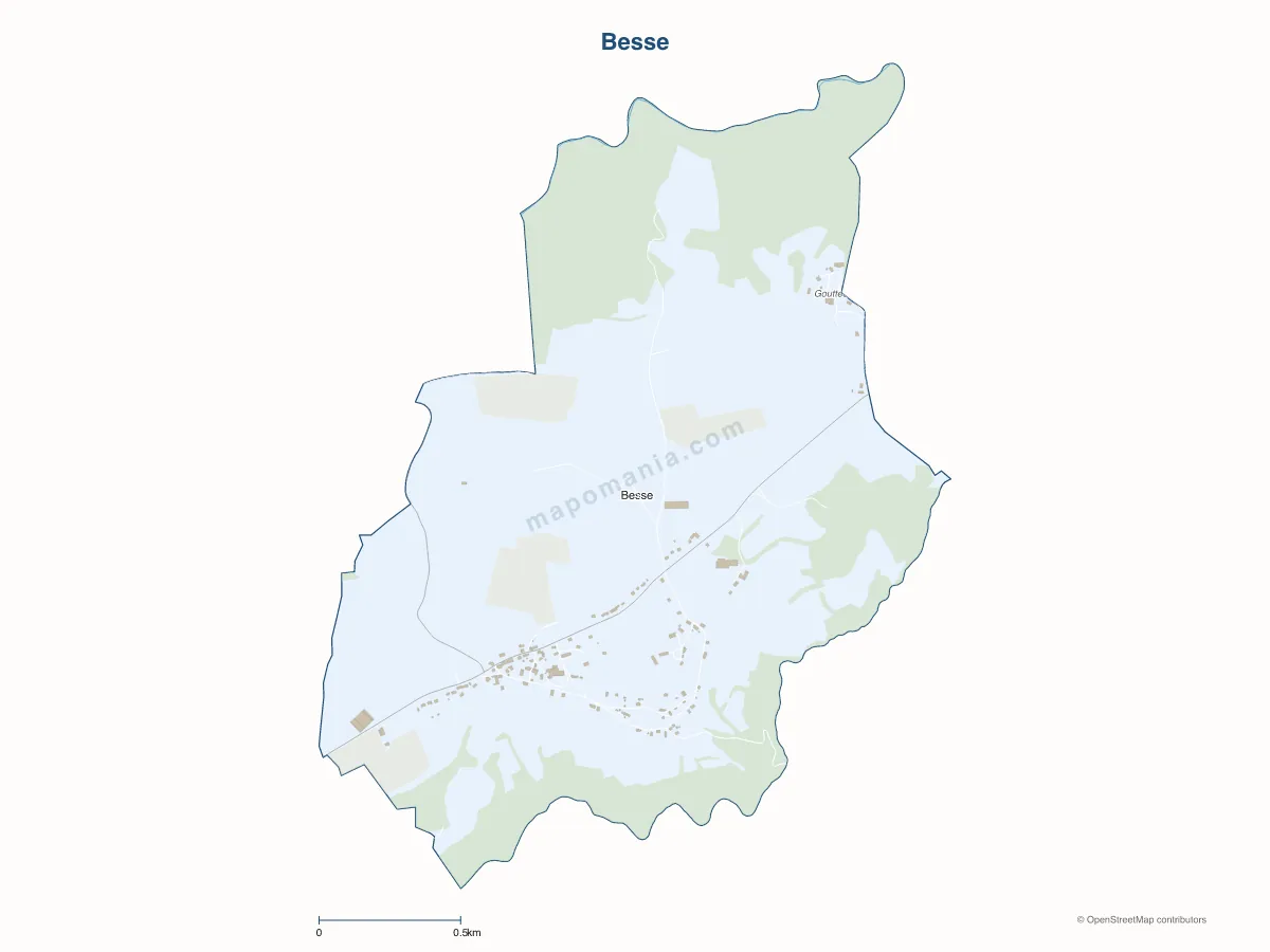 Carte de Besse à personnaliser