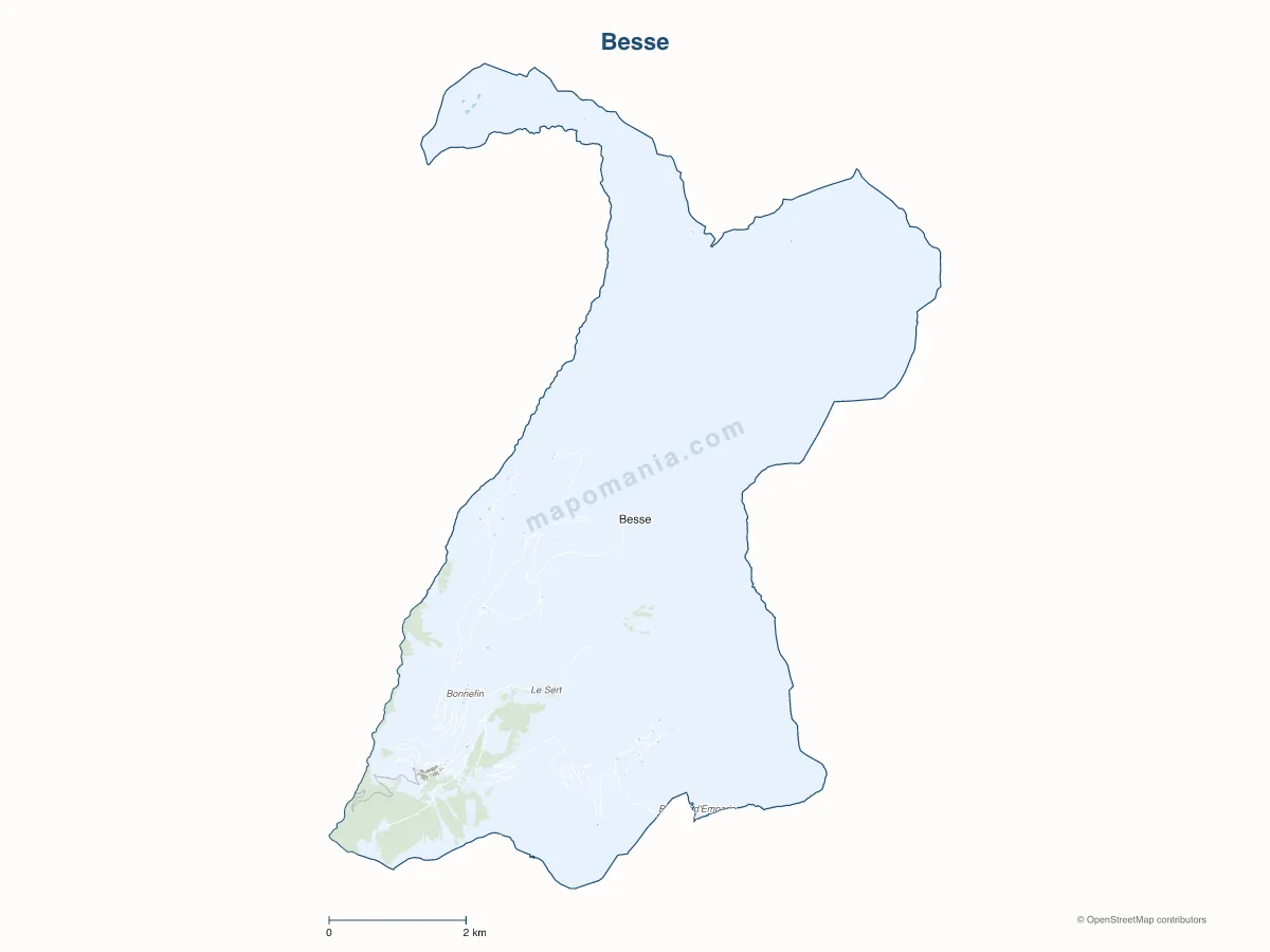 Carte de Besse à personnaliser