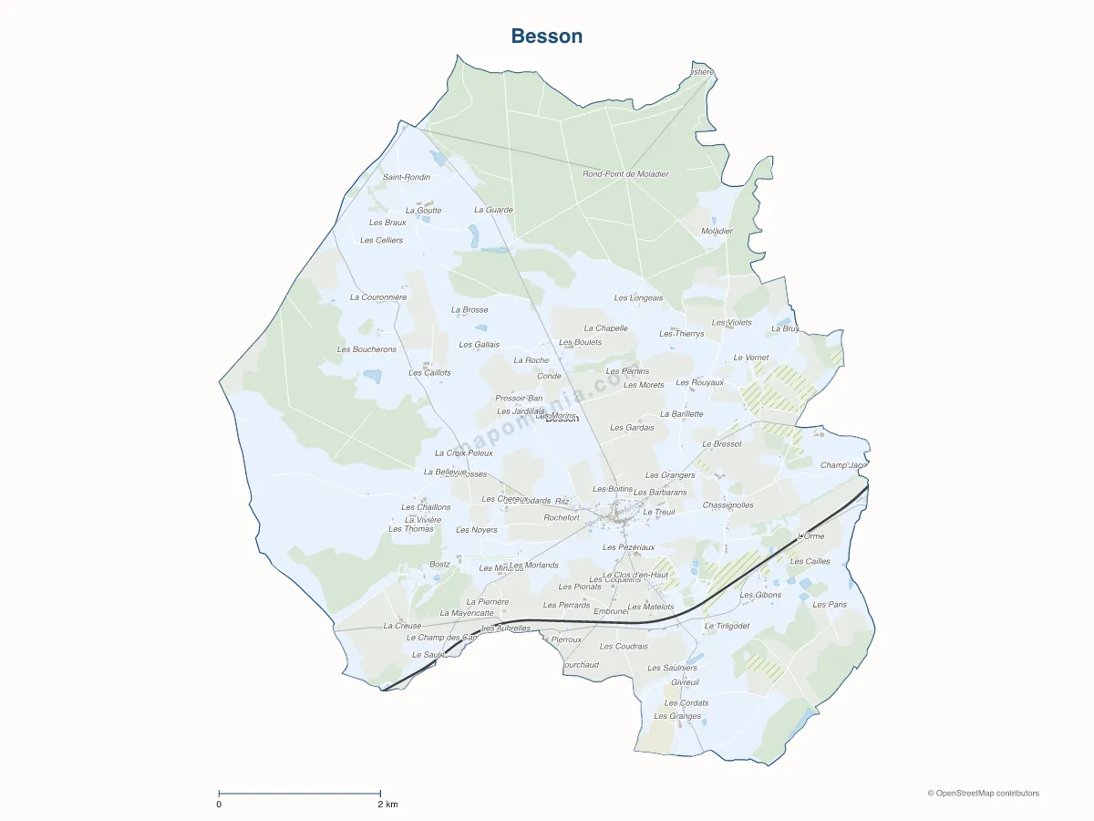 Carte de Besson à personnaliser