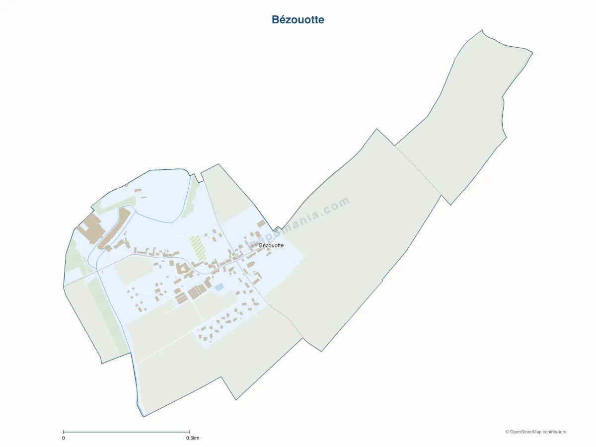 Carte de Bézouotte à personnaliser