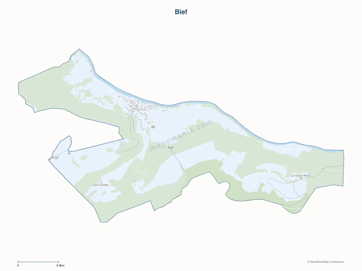 Carte de Bief à personnaliser