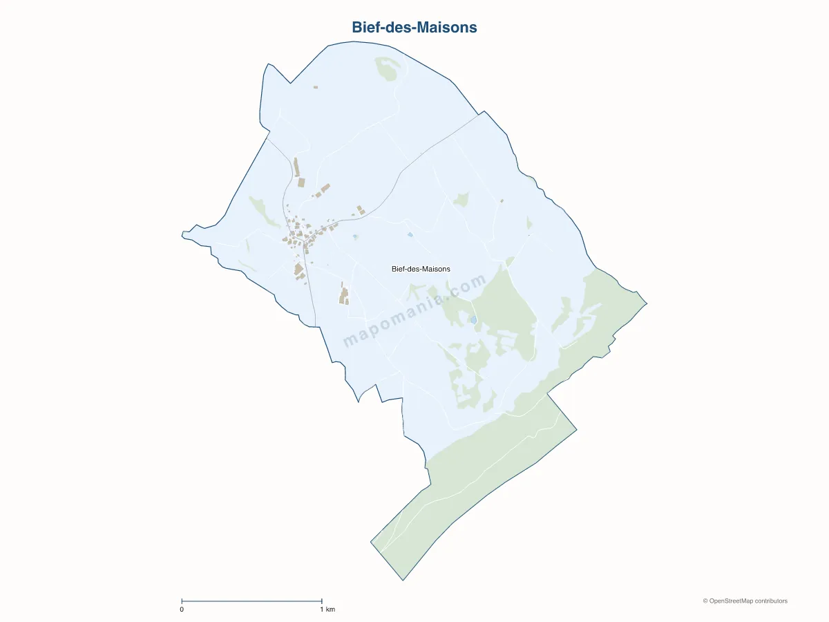 Carte de Bief-des-Maisons à personnaliser