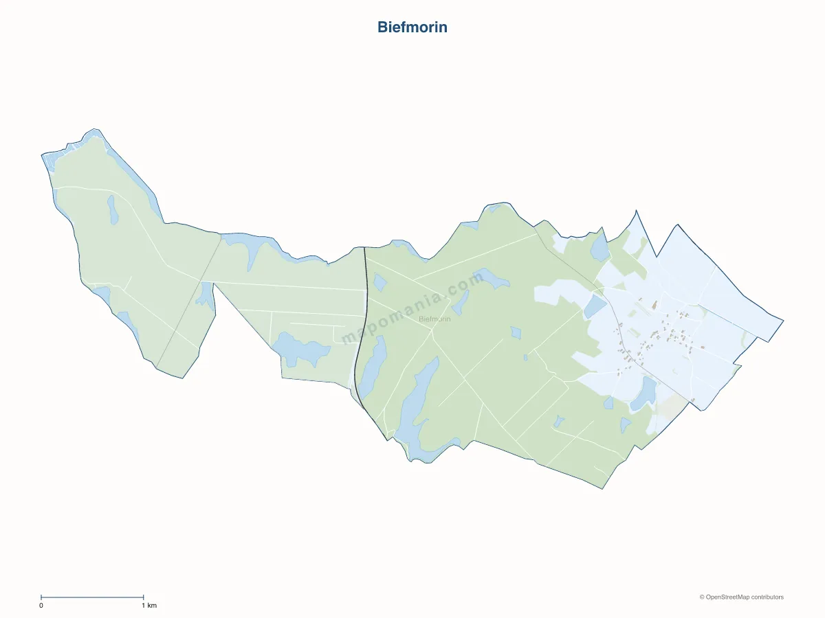 Carte de Biefmorin à personnaliser
