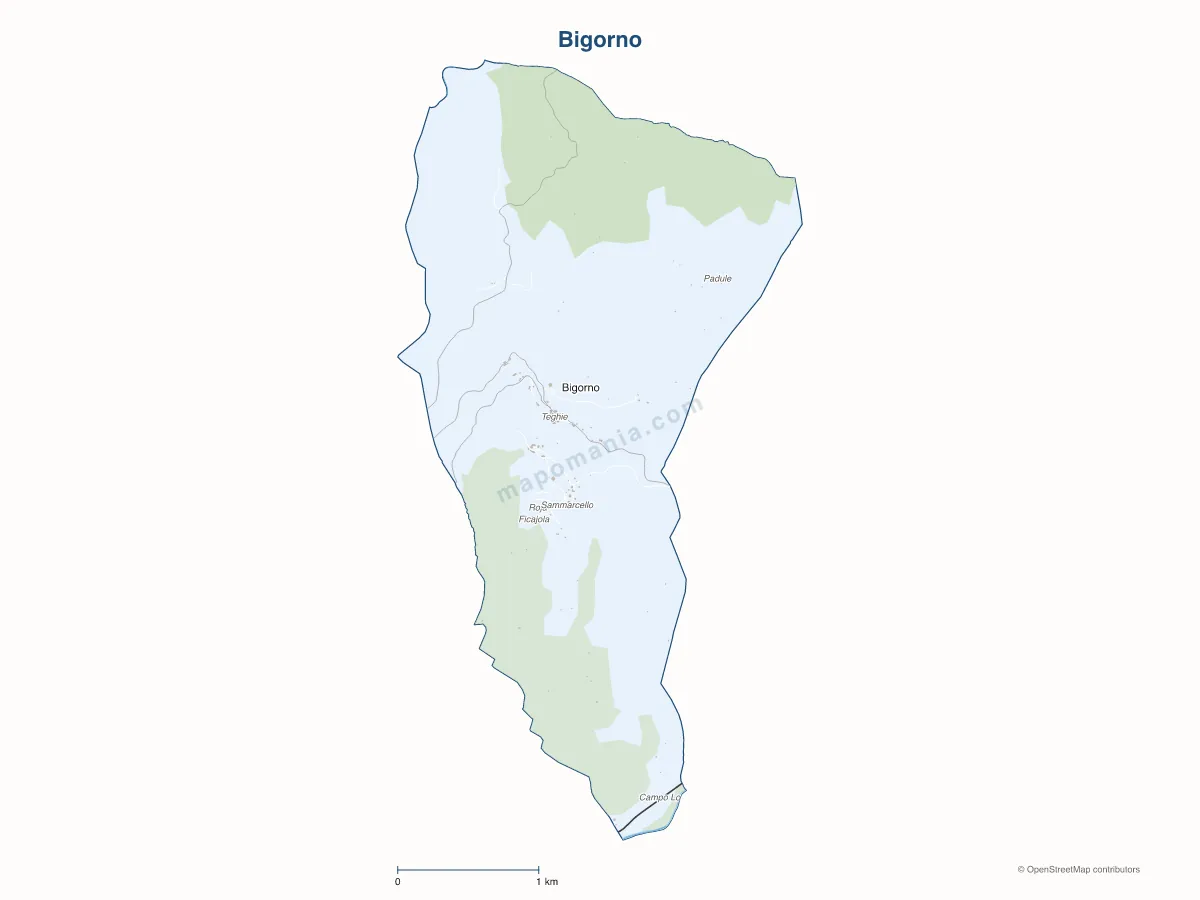 Carte de Bigorno à personnaliser